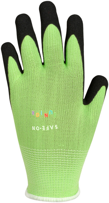 Handske Junior Grön Strl. 6-8 år Safe-On